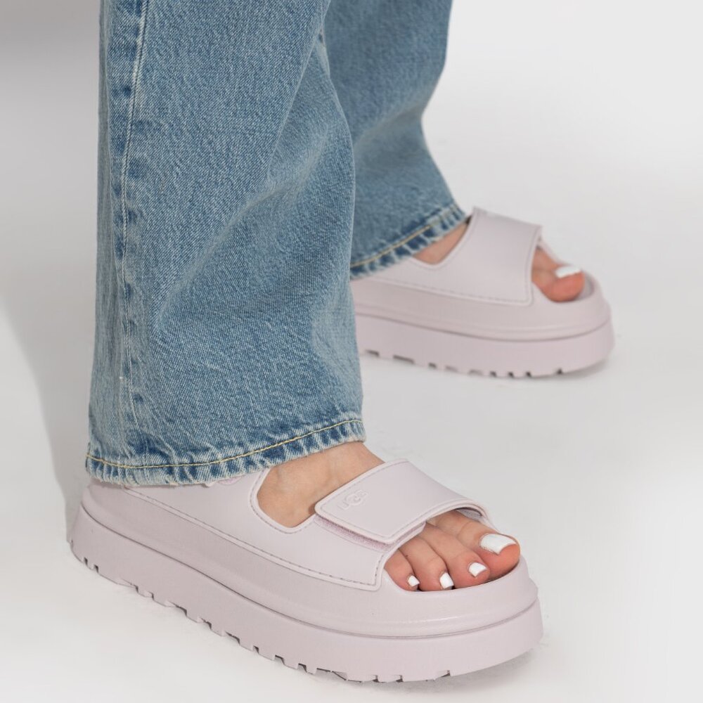 UGG Soft Lilac Platform Slide Sandals